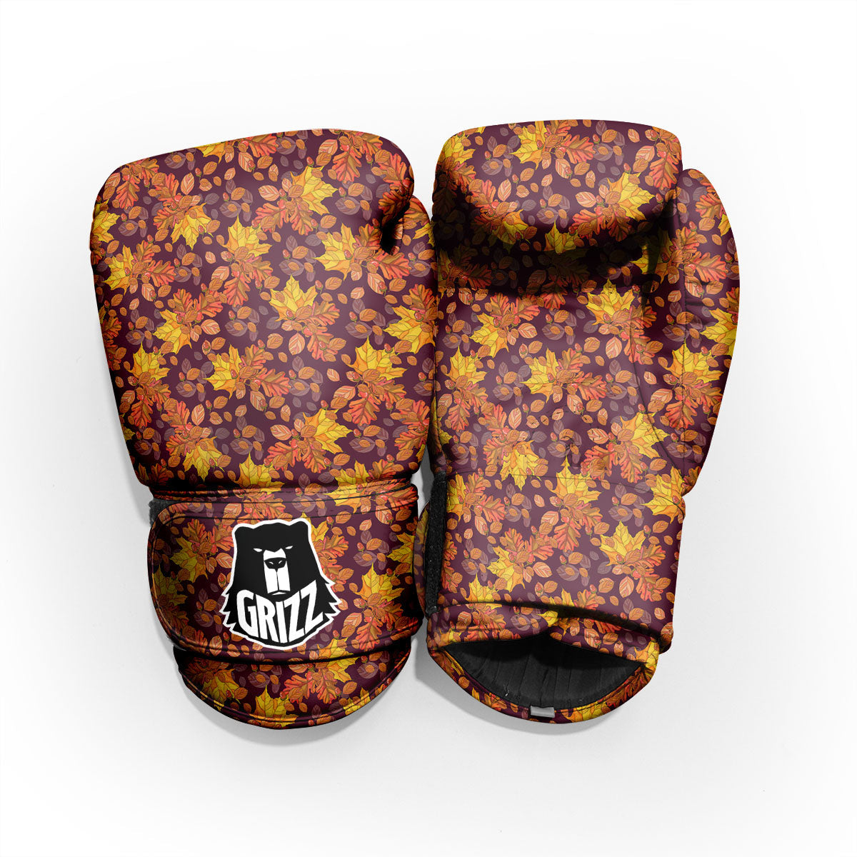 Oak Maple Print Pattern Sparring Gloves-grizzshop