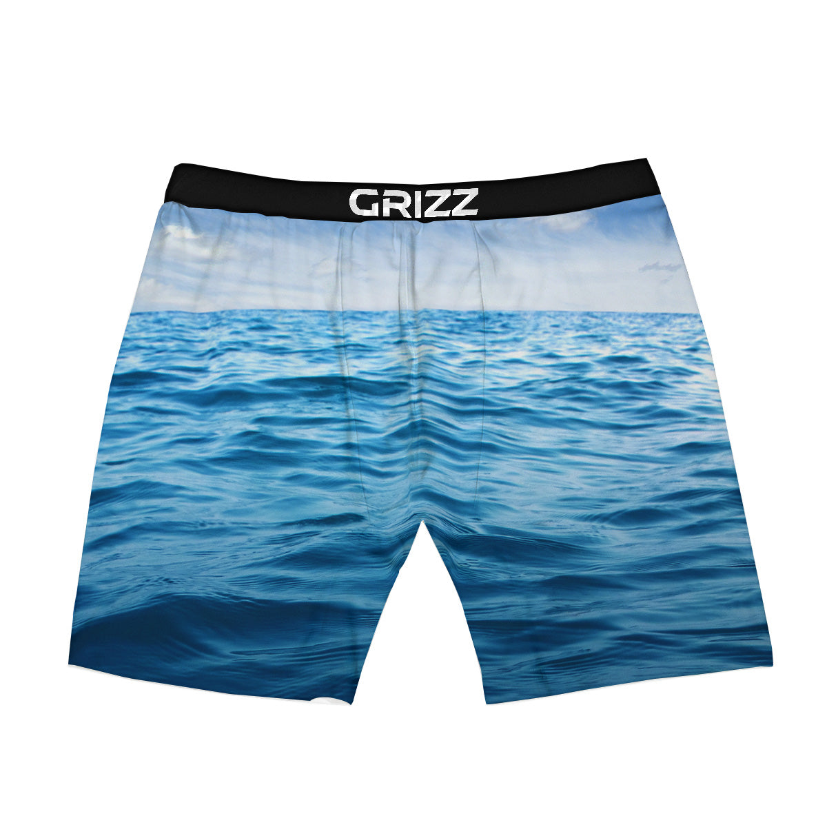 Ocean Blue Print Boxer Briefs-grizzshop