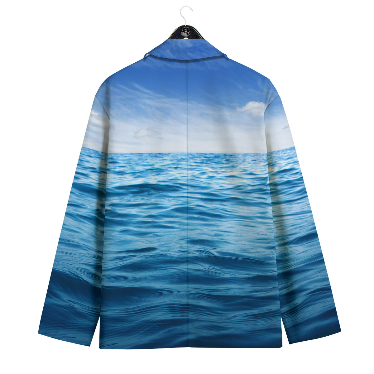 Ocean Blue Print Men's Sport Coat-grizzshop