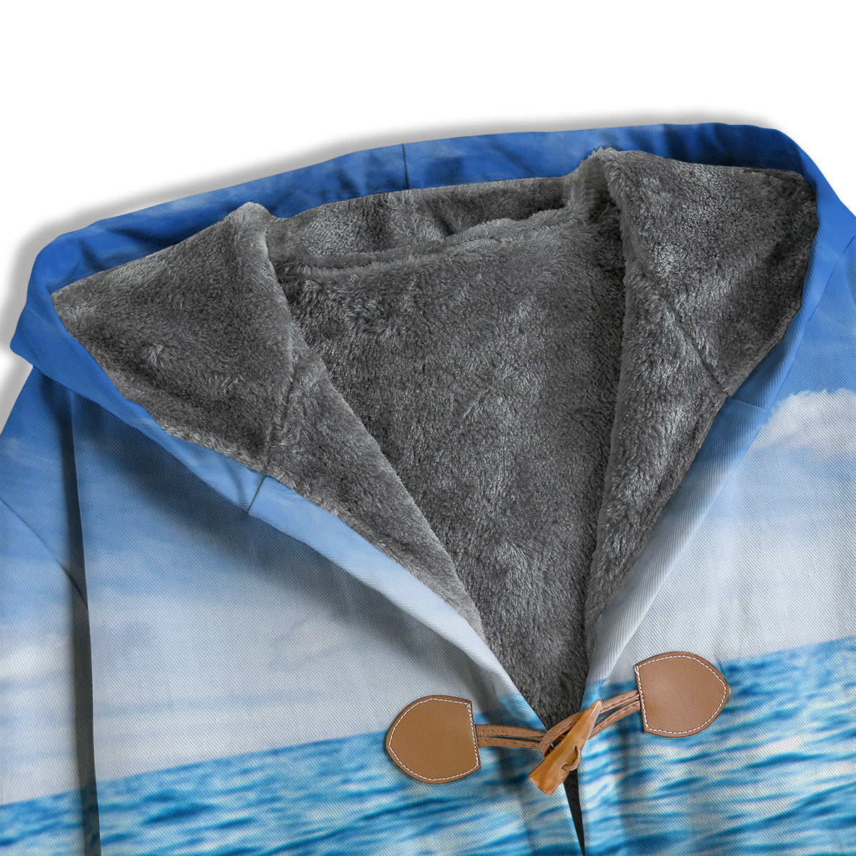 Ocean Blue Print Men's Windbreaker Jacket-grizzshop