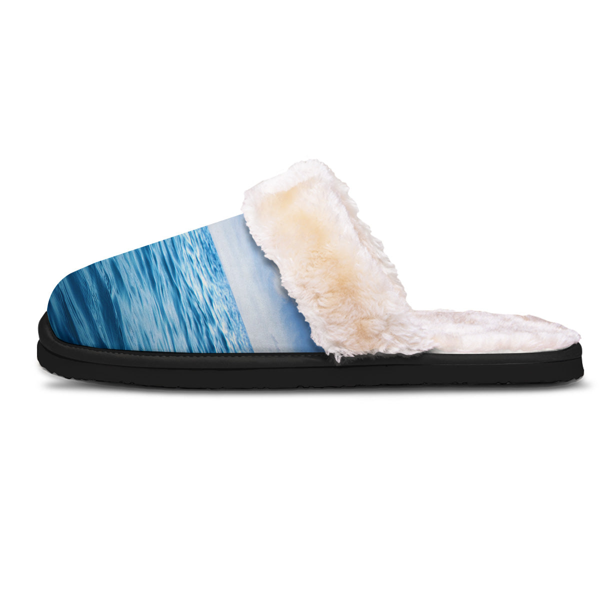 Ocean Blue Print Slippers-grizzshop