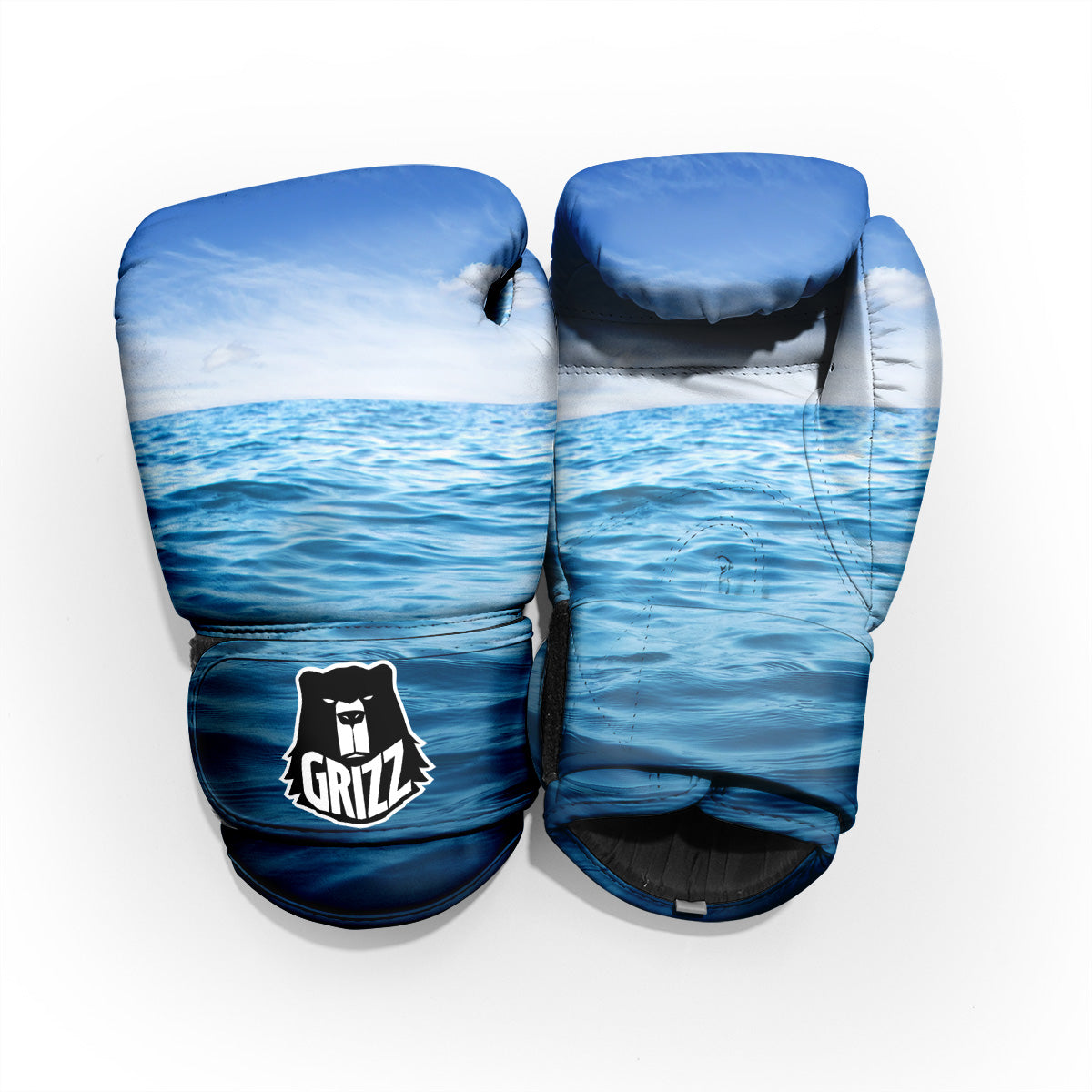 Ocean Blue Print Pro Boxing Glove