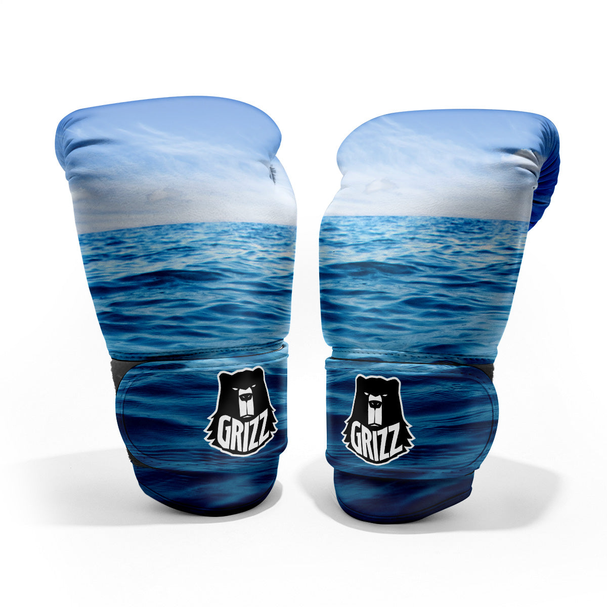 Ocean Blue Print Pro Boxing Glove