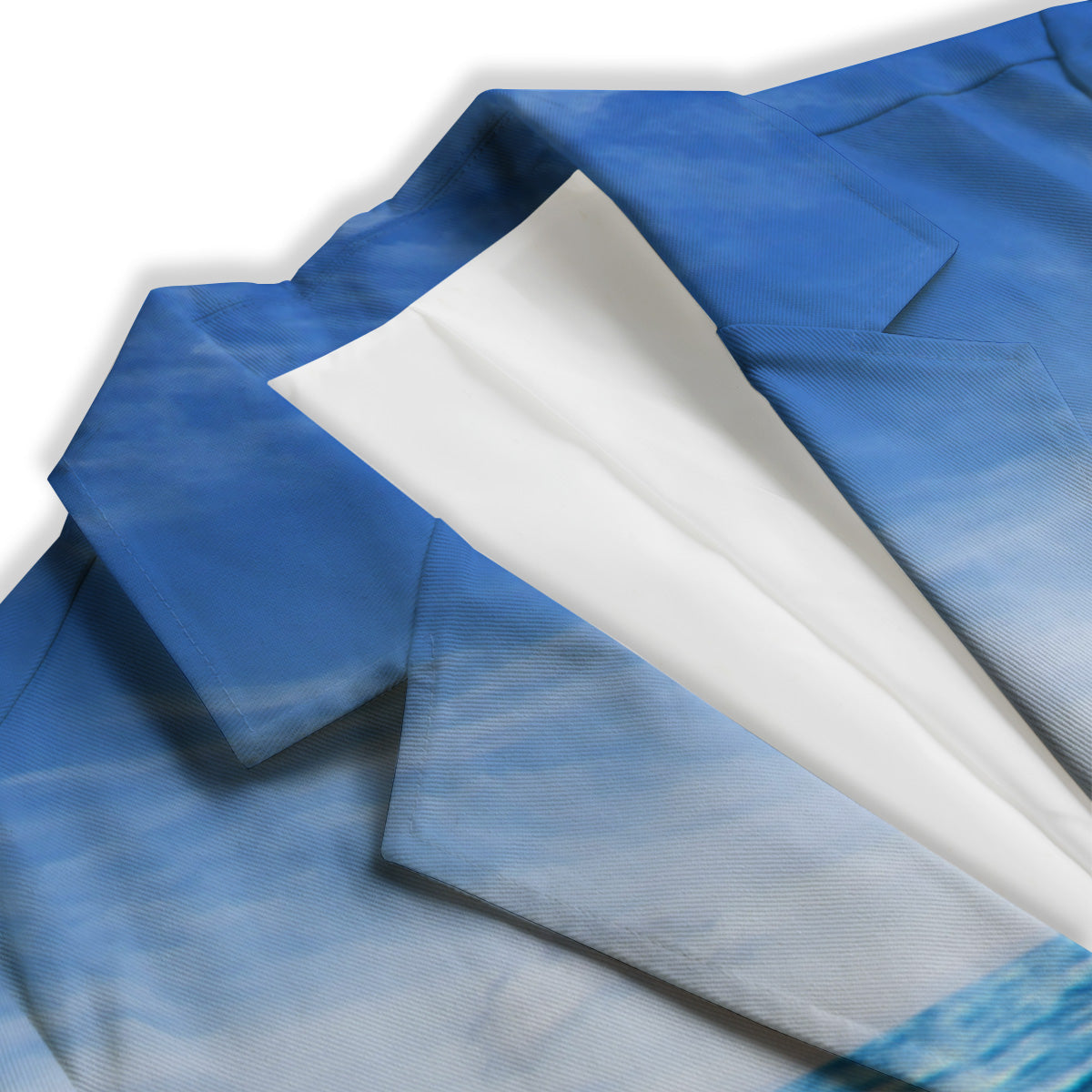 Ocean Blue Print Women's Blazer-grizzshop