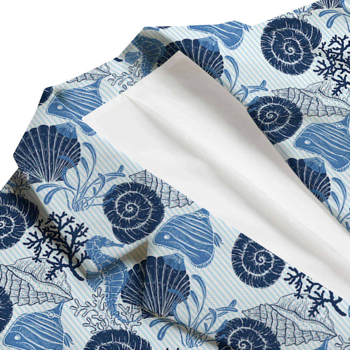 Ocean Pattern Print Men's Blazer-grizzshop