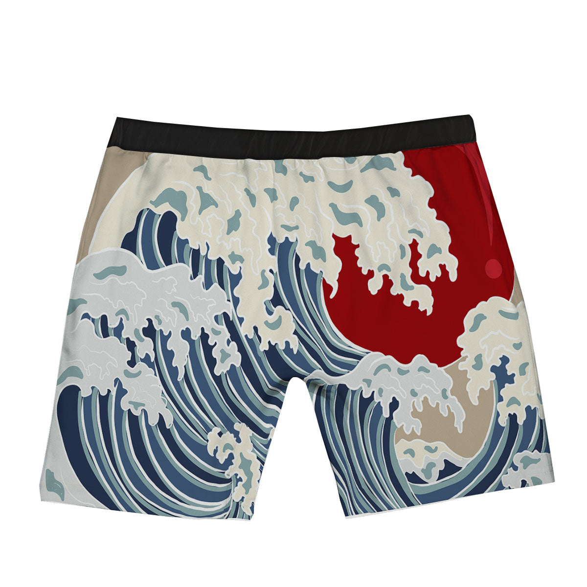 Ocean Wave Japanese Print Boxer Briefs-grizzshop