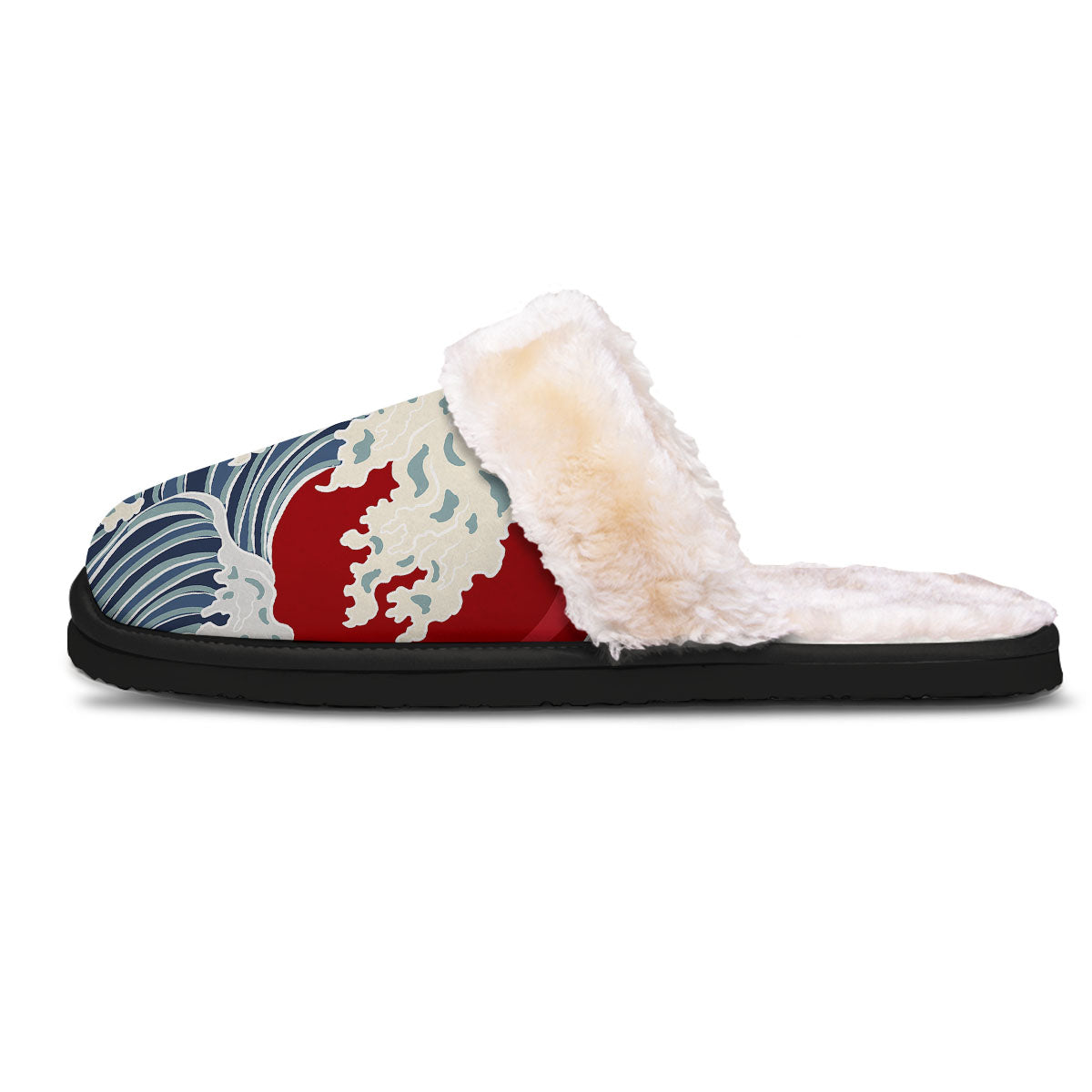 Ocean Wave Japanese Print Slippers-grizzshop