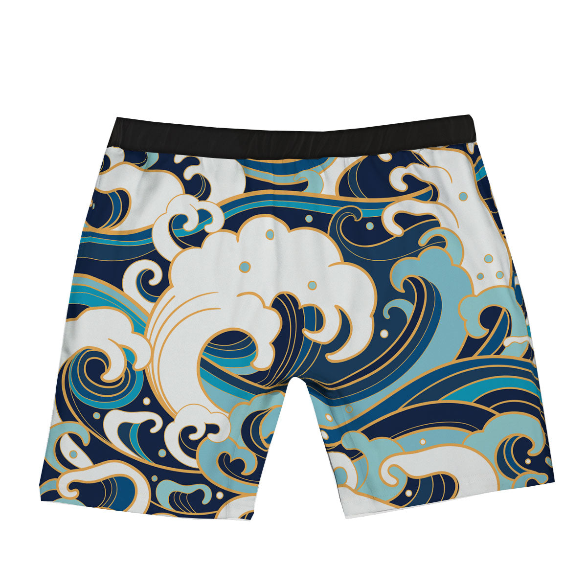 Ocean Wave Print Boxer Briefs-grizzshop