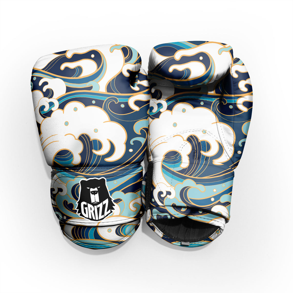 Ocean Wave Print Pro Boxing Glove