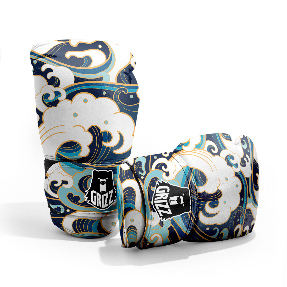 Ocean Wave Print Pro Boxing Glove