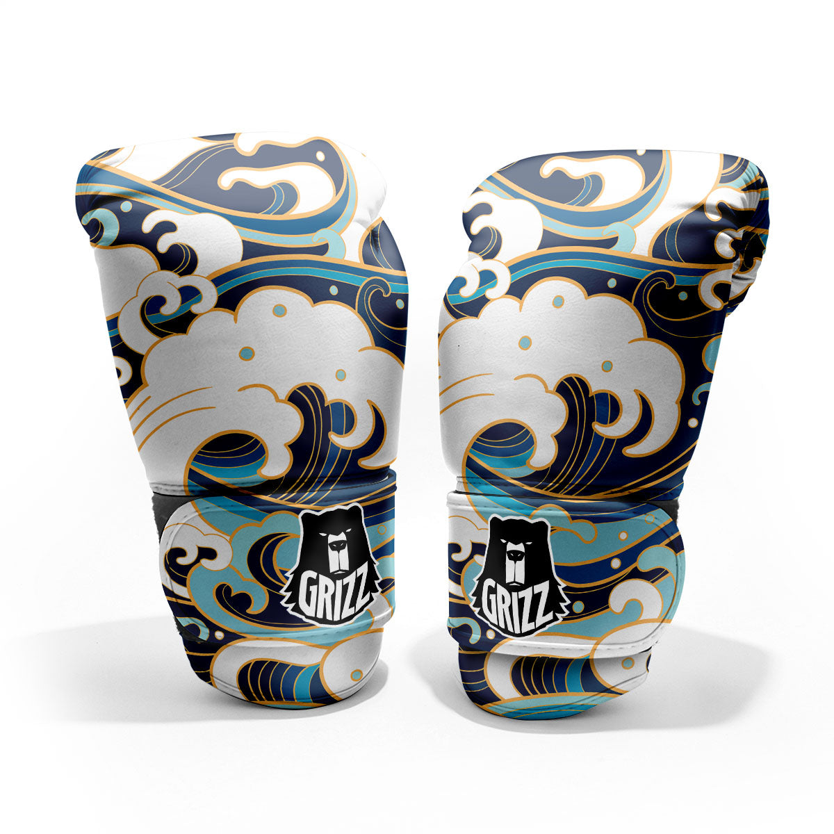 Ocean Wave Print Pro Boxing Glove
