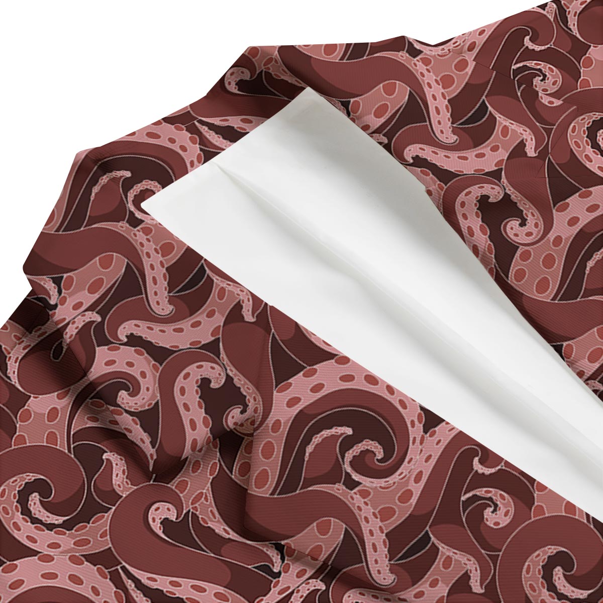 Octopus Squid Tentacle Pattern Print Men's Blazer-grizzshop