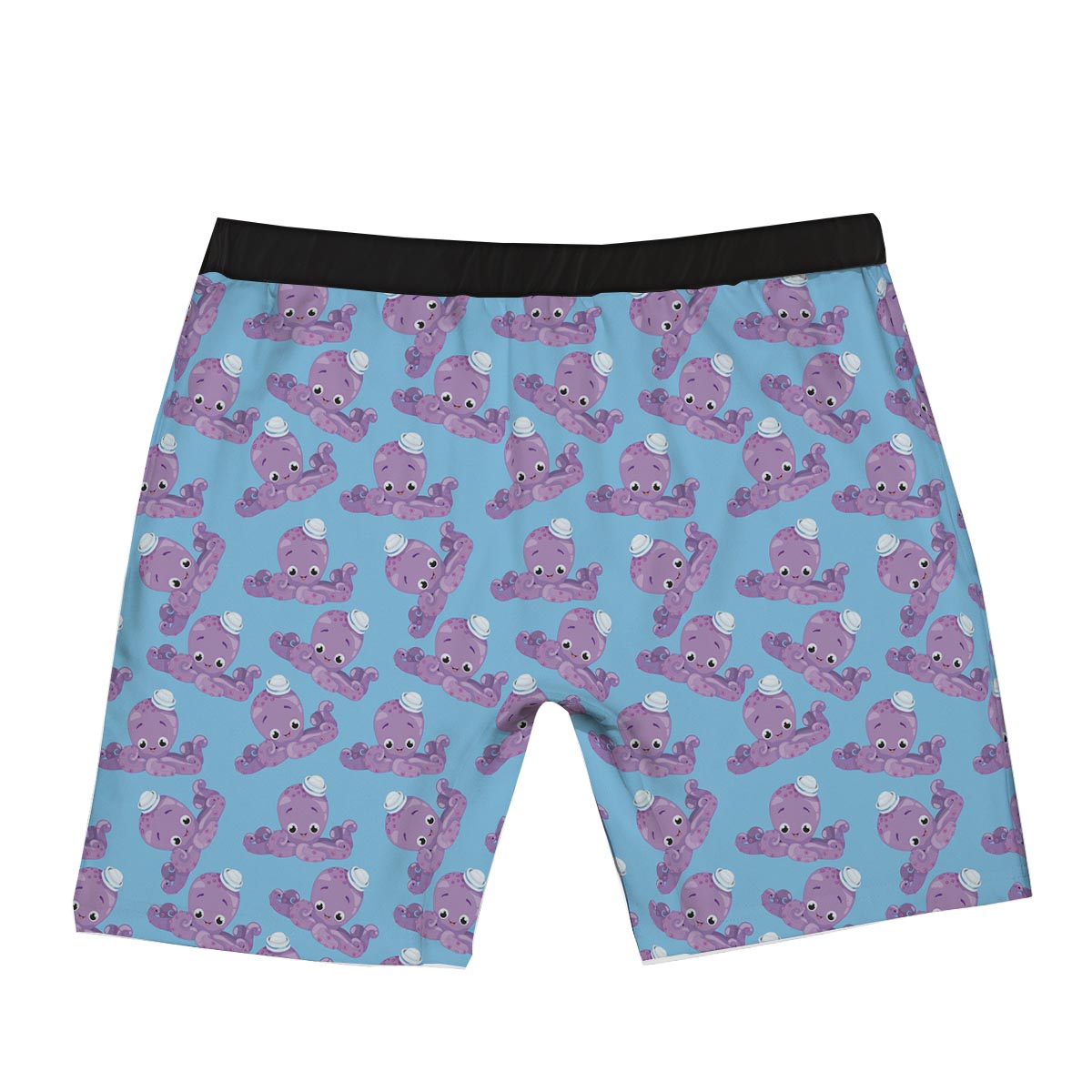 Octopus Teal And Purple Print Pattern Boxer Briefs-grizzshop