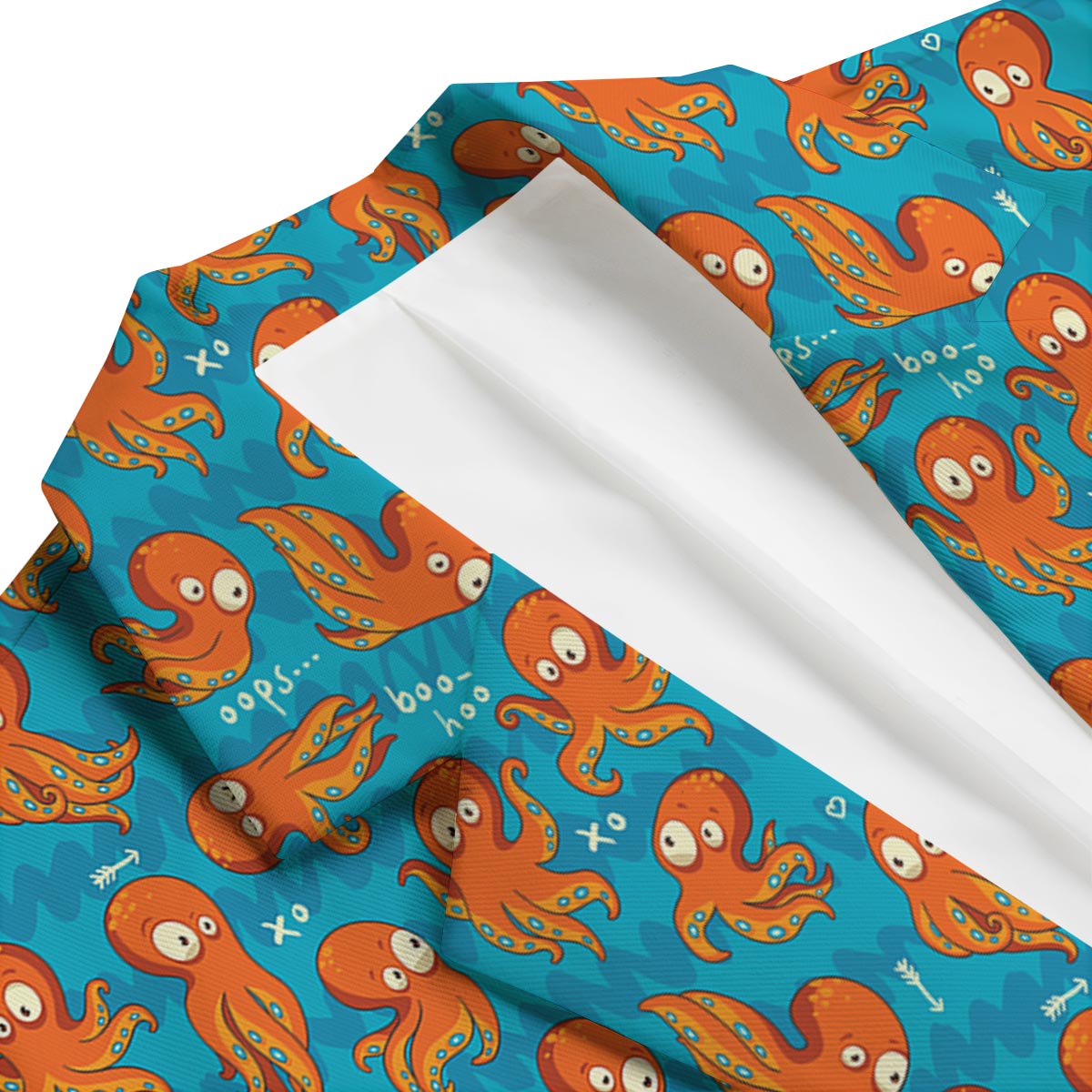 Octopus Tentacle Squid Pattern Print Men's Blazer-grizzshop