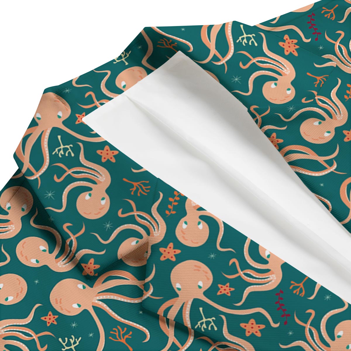 Octopus Tentacle Squid Print Pattern Men's Blazer-grizzshop