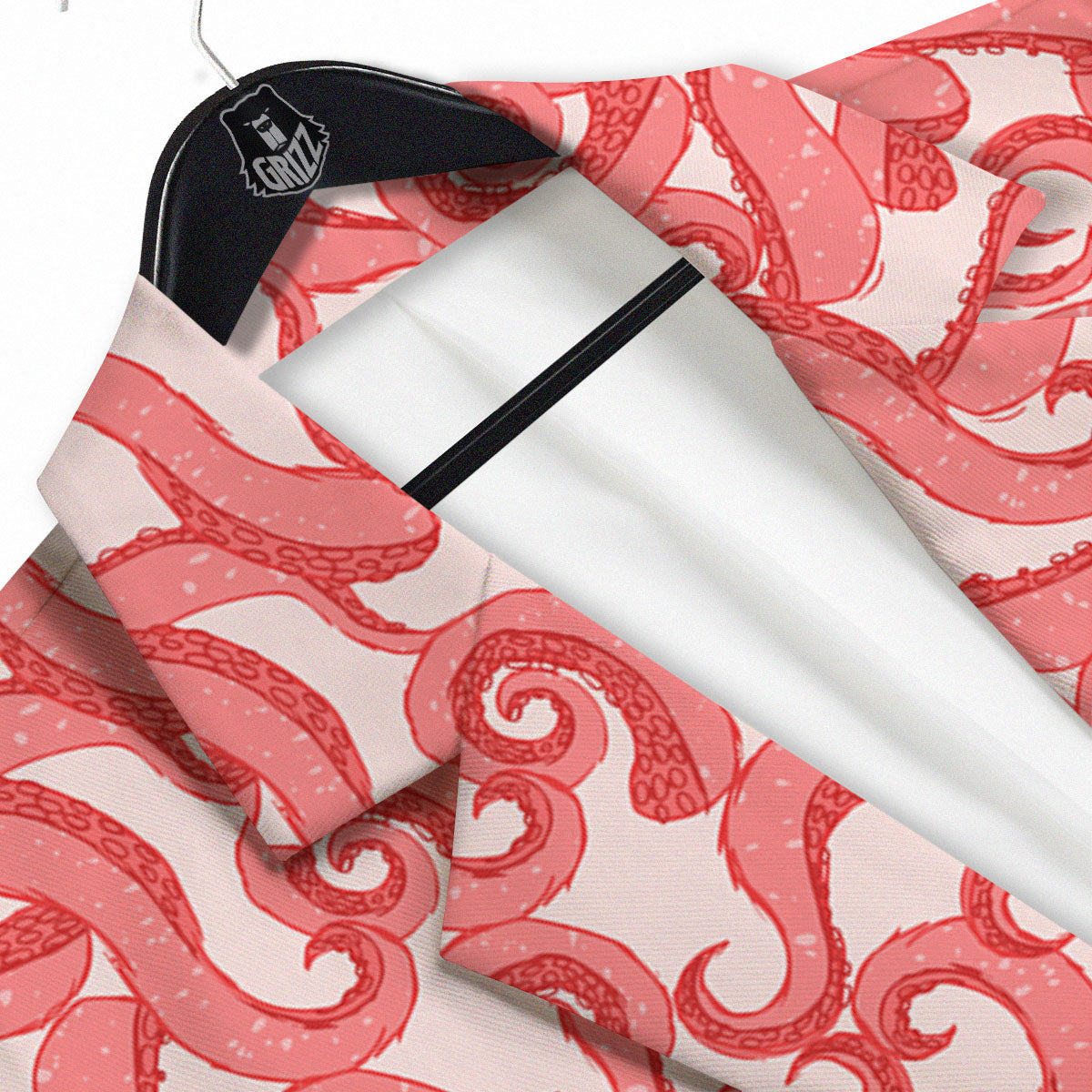Octopus Tentacles Pink Print Pattern Men's Sport Coat-grizzshop