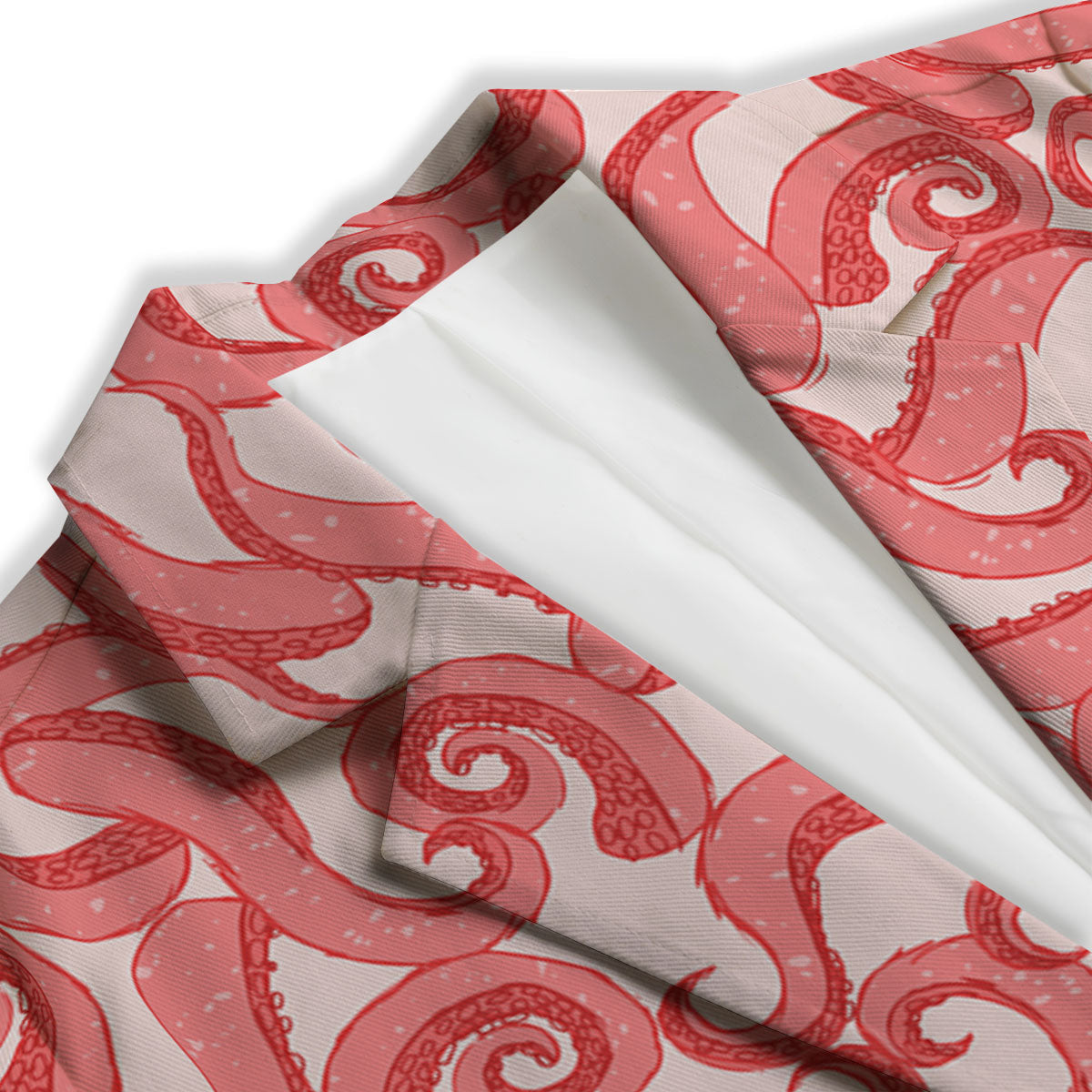 Octopus Tentacles Pink Print Pattern Women's Blazer-grizzshop