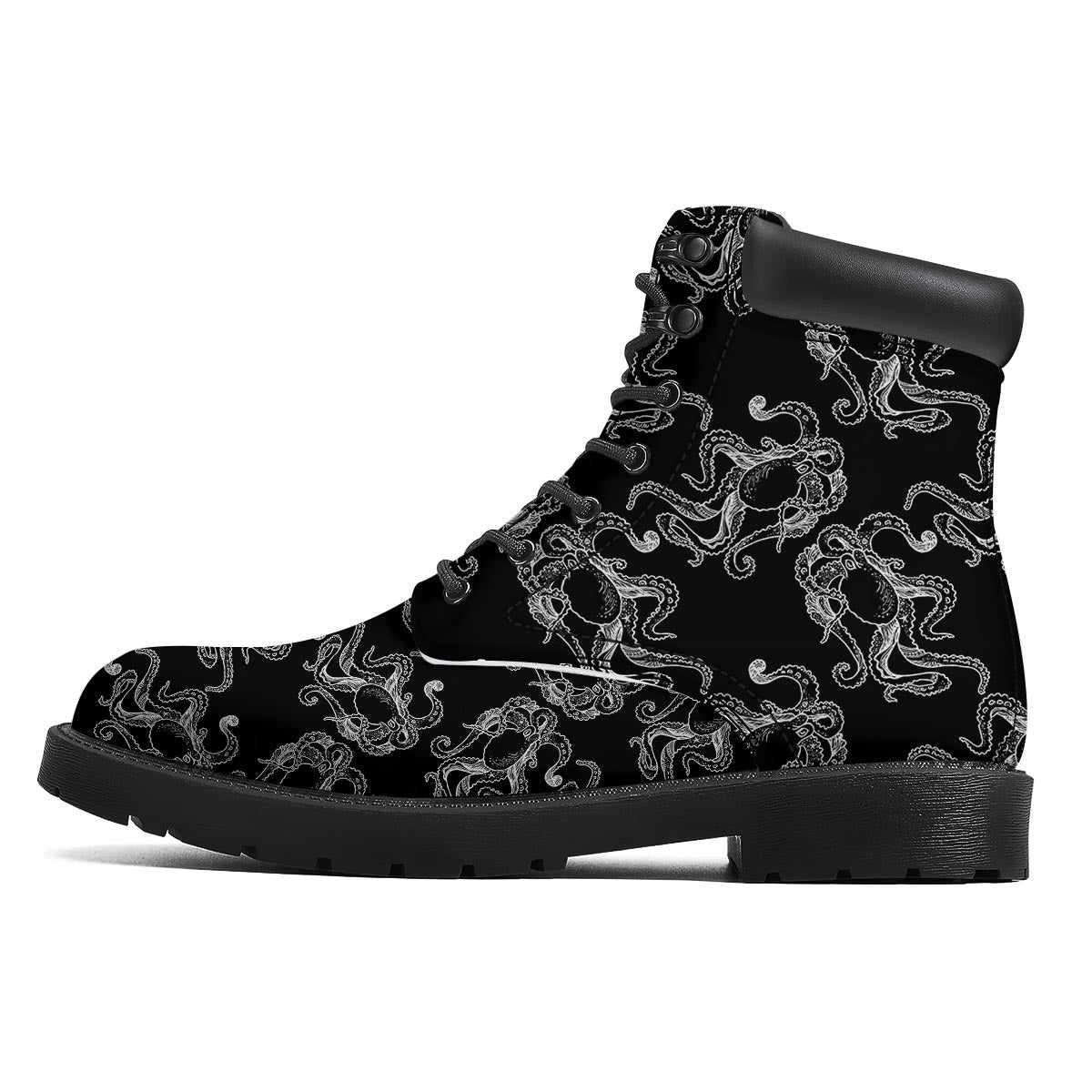 Octopus Tentacles Print Pattern Boots-grizzshop