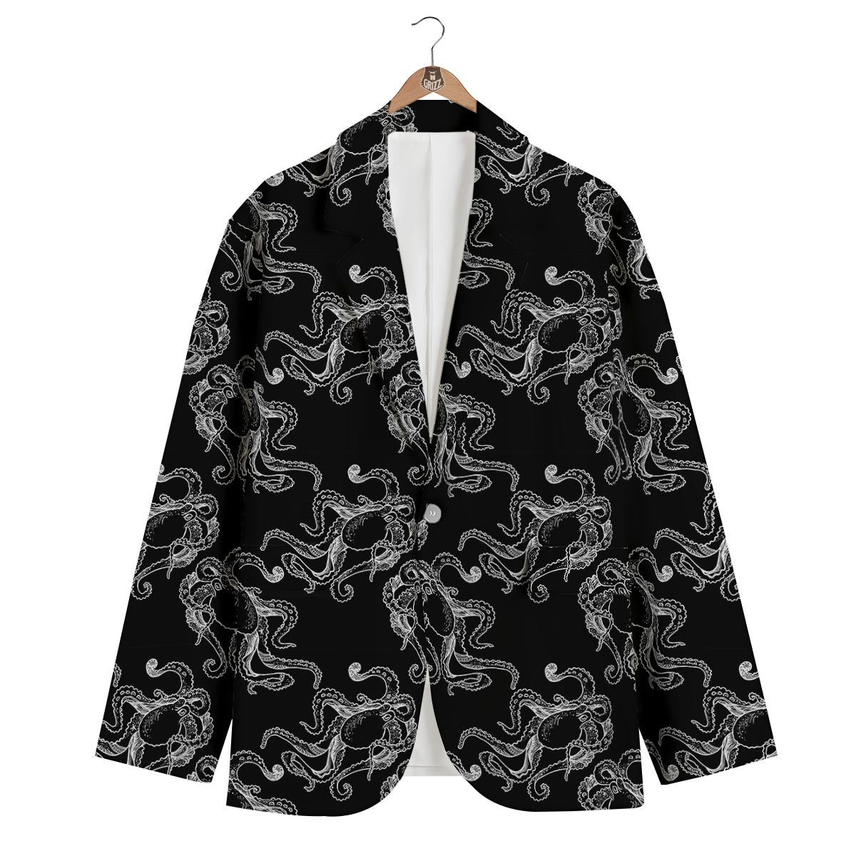 Octopus Tentacles Print Pattern Men's Blazer-grizzshop