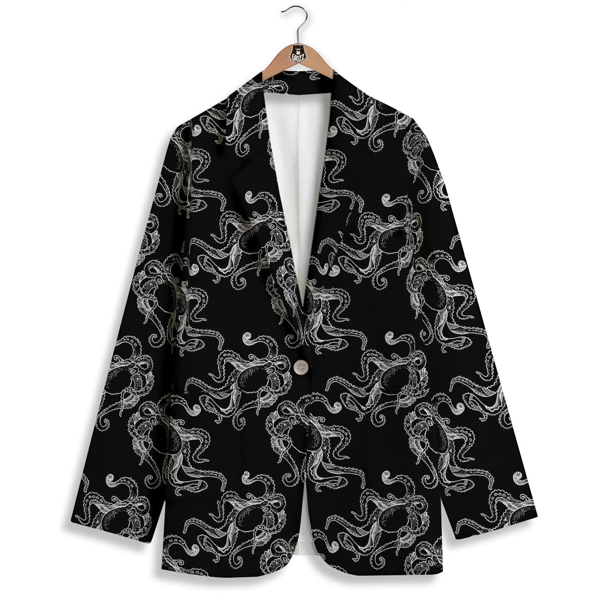 Octopus Tentacles Print Pattern Women's Blazer-grizzshop