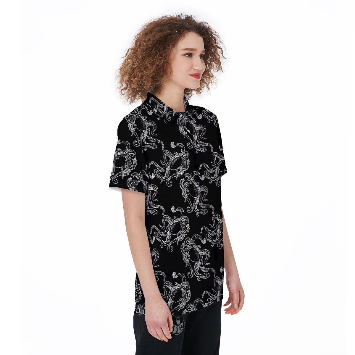 Octopus Tentacles Print Pattern Women's Golf Shirts-grizzshop