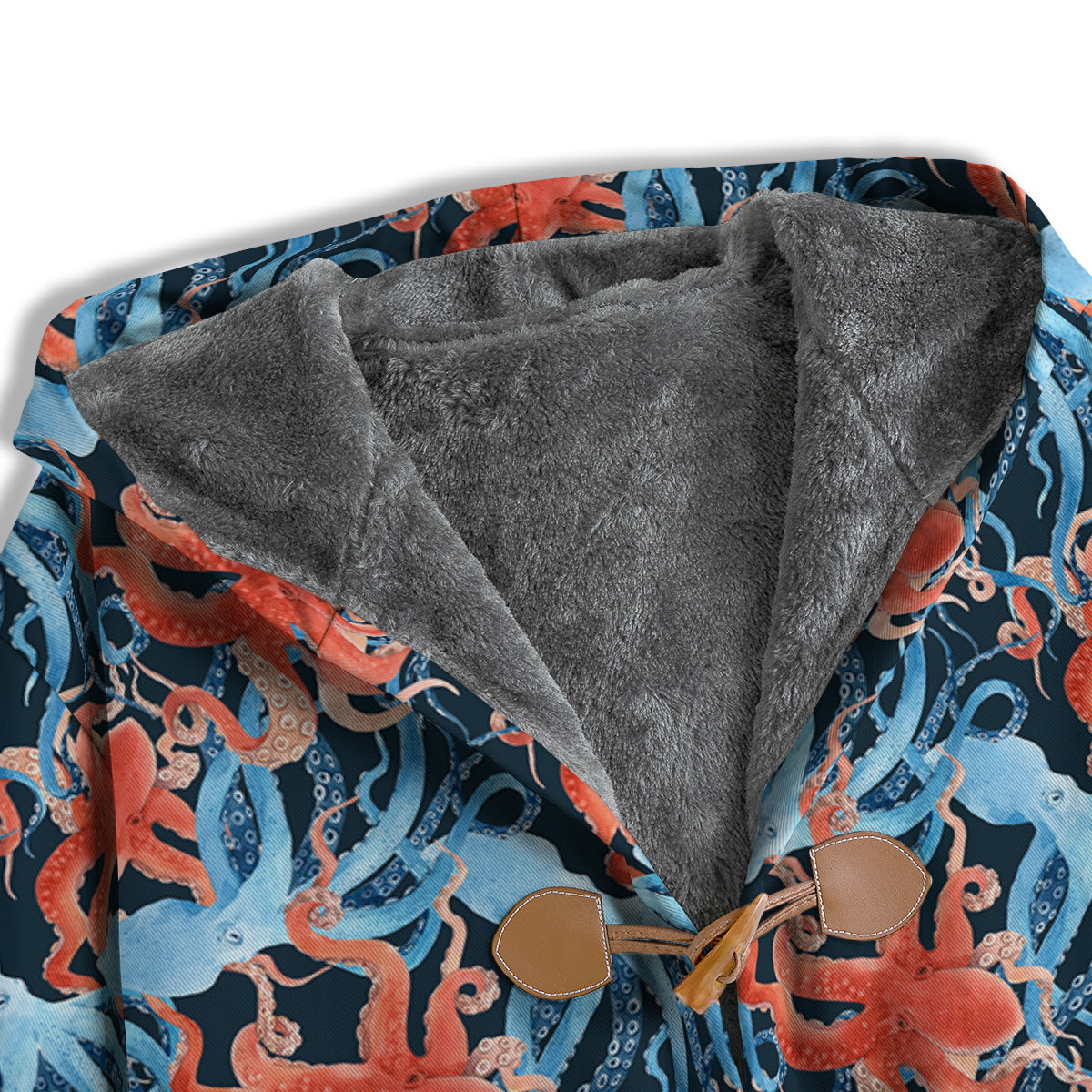 Octopus Watercolor Print Pattern Men's Windbreaker Jacket-grizzshop