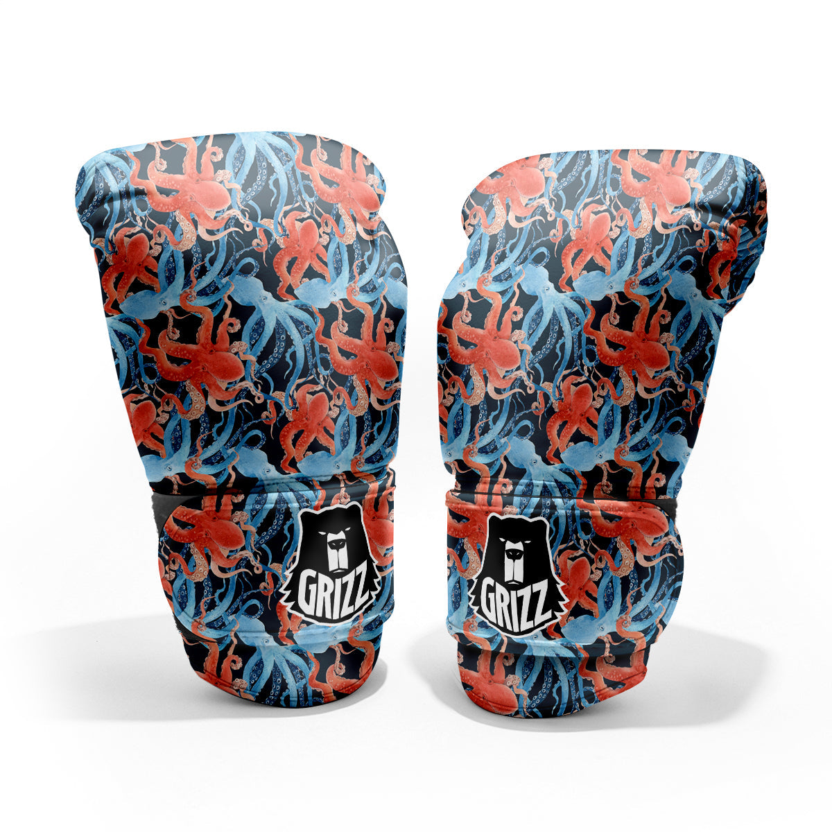 Octopus Watercolor Print Pattern Pro Boxing Glove