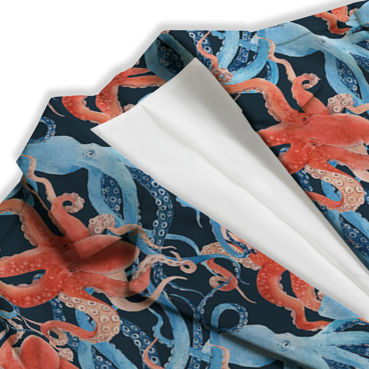 Octopus Watercolor Print Pattern Women's Blazer-grizzshop