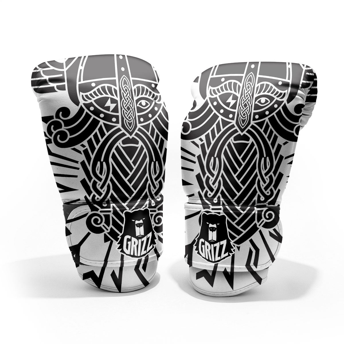 Odin God With Muninn And Huginn Print Pro Boxing Glove