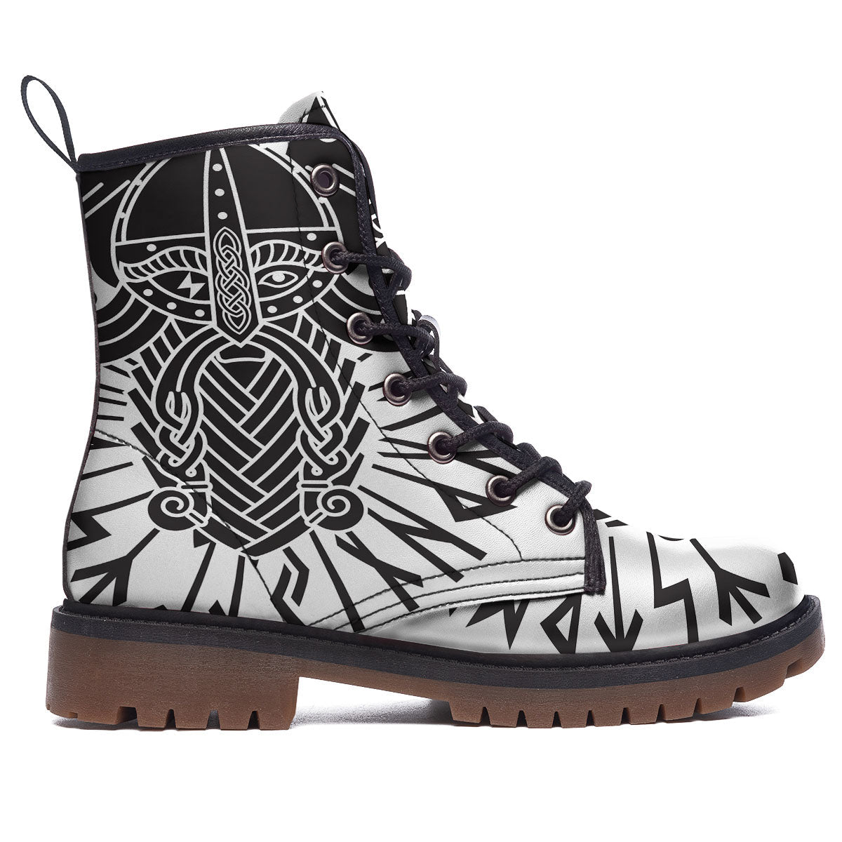 Odin God With Muninn And Huginn Print Work Boots-grizzshop