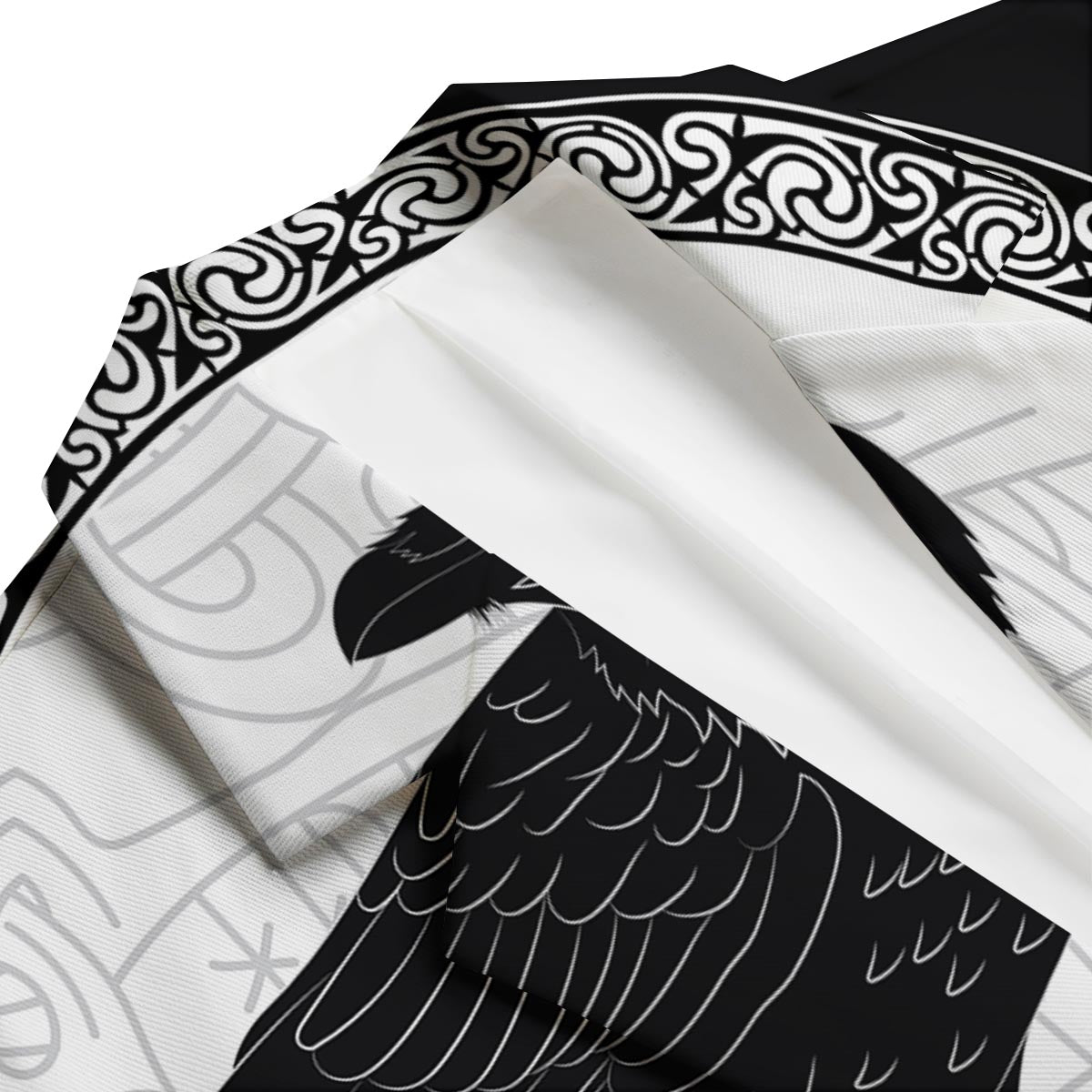 Odin Raven Viking Norse Men's Blazer-grizzshop