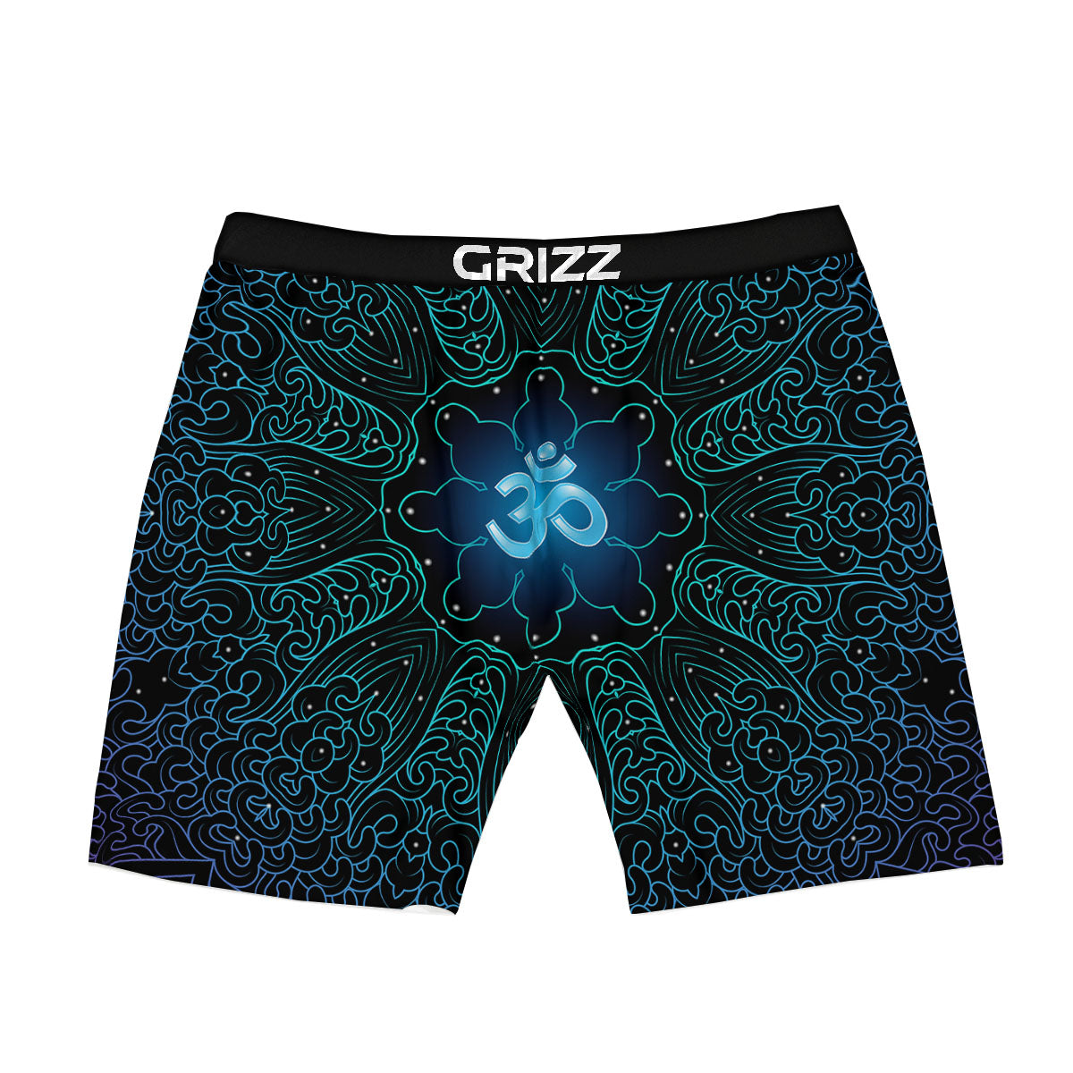 Om Psychedelic Print Boxer Briefs-grizzshop