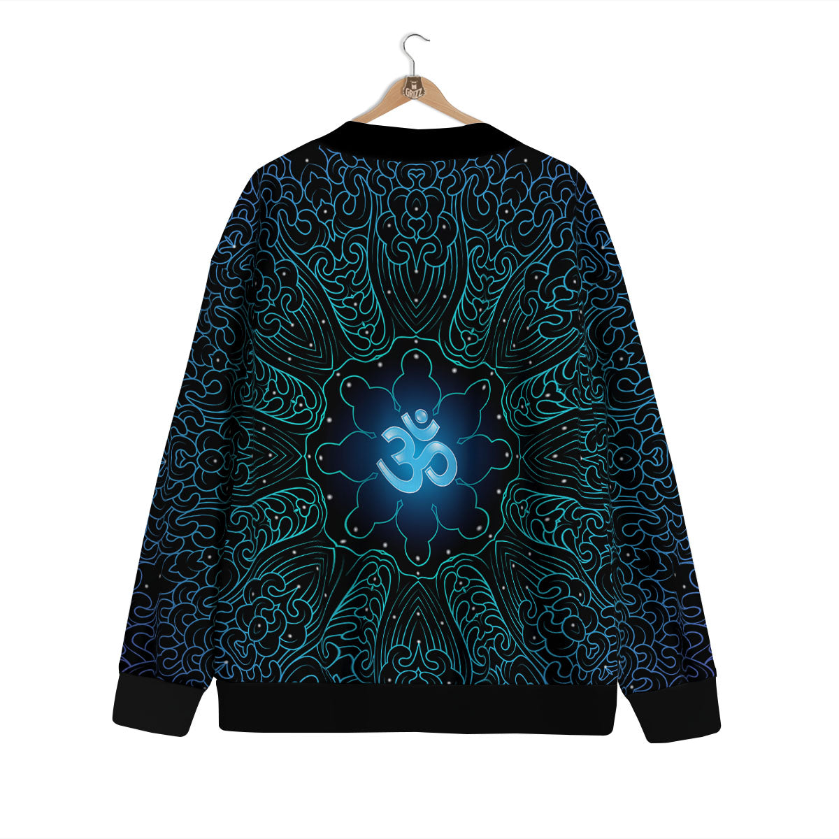 Om Psychedelic Print Cardigan-grizzshop