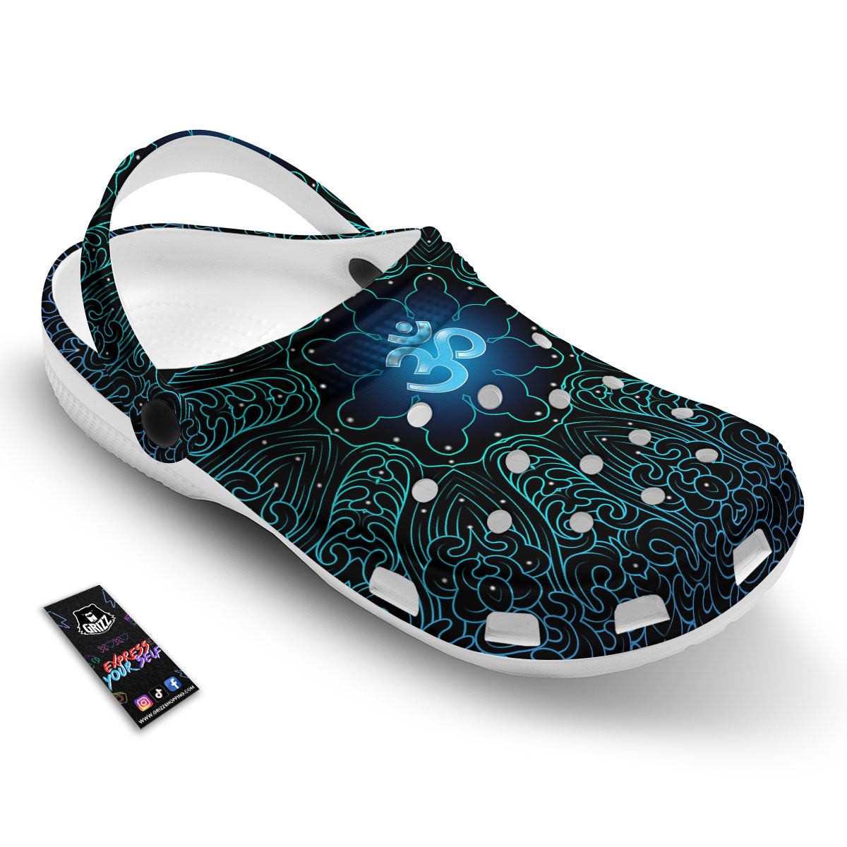 Om Psychedelic Print Clog-grizzshop