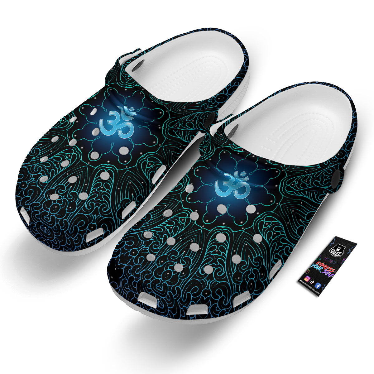 Om Psychedelic Print Clog-grizzshop