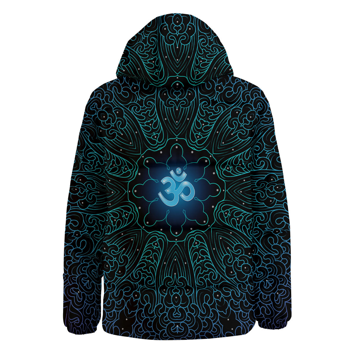 Om Psychedelic Print Down Jacket-grizzshop