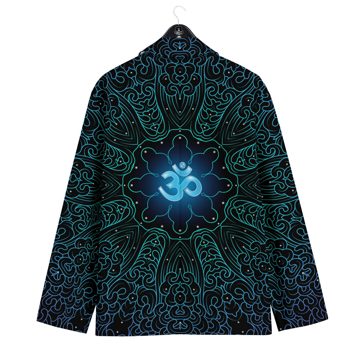 Om Psychedelic Print Men's Sport Coat-grizzshop