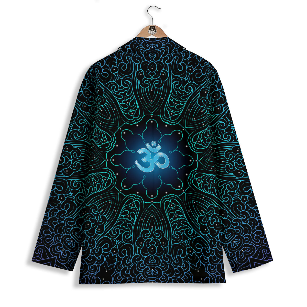 Om Psychedelic Print Women's Blazer-grizzshop