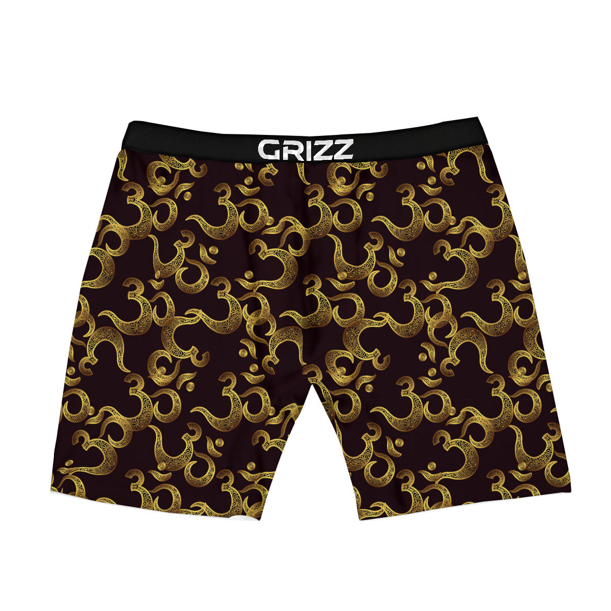 Om Sign Print Pattern Boxer Briefs-grizzshop