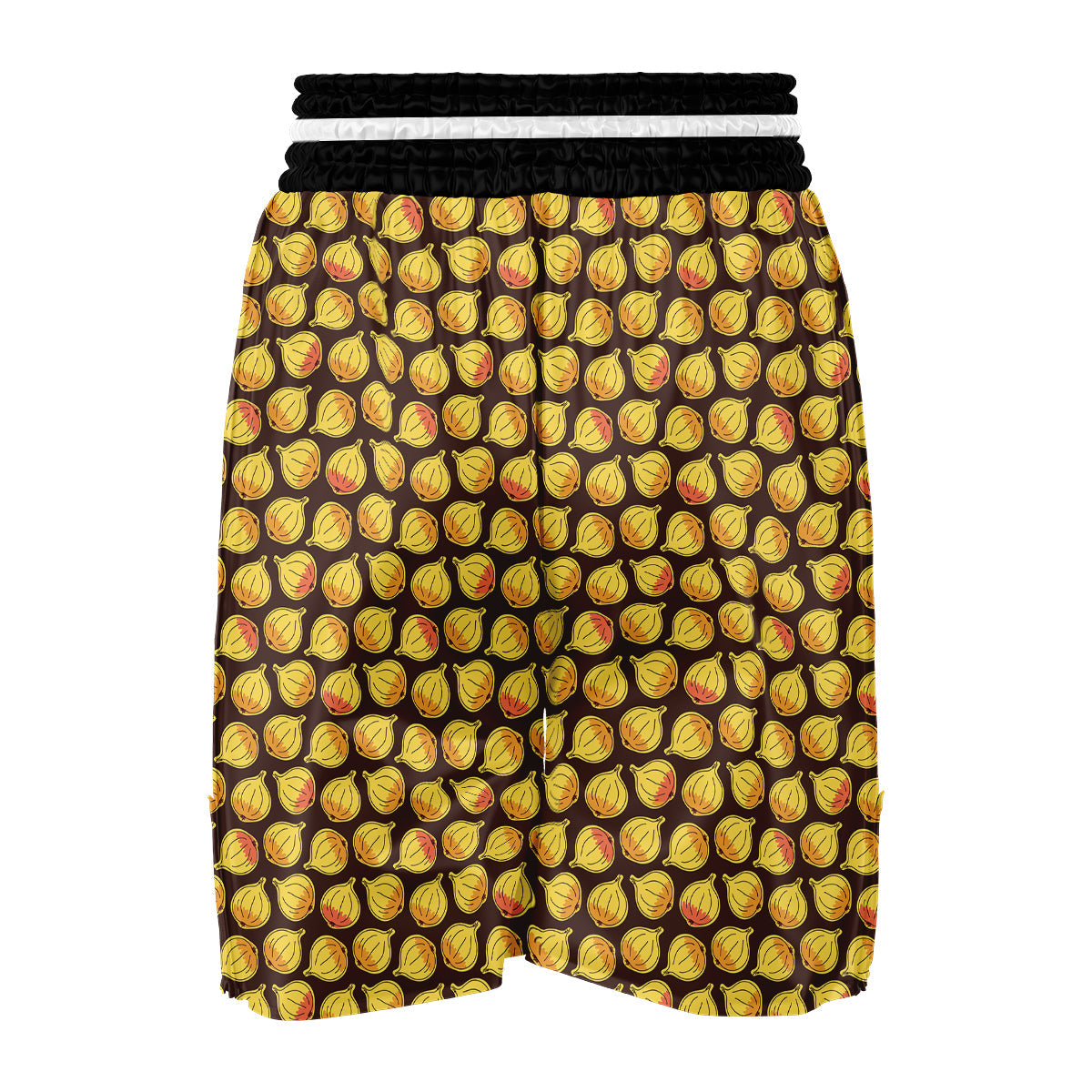 Onion Brown Print Pattern Boxing Shorts-grizzshop