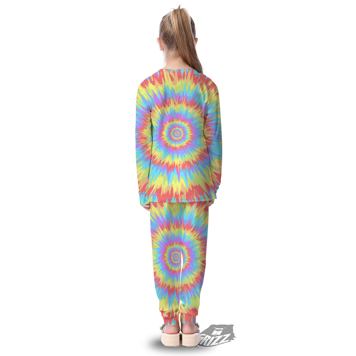 Optical Illusion Colorful Psychedelic Kid's Pajamas-grizzshop