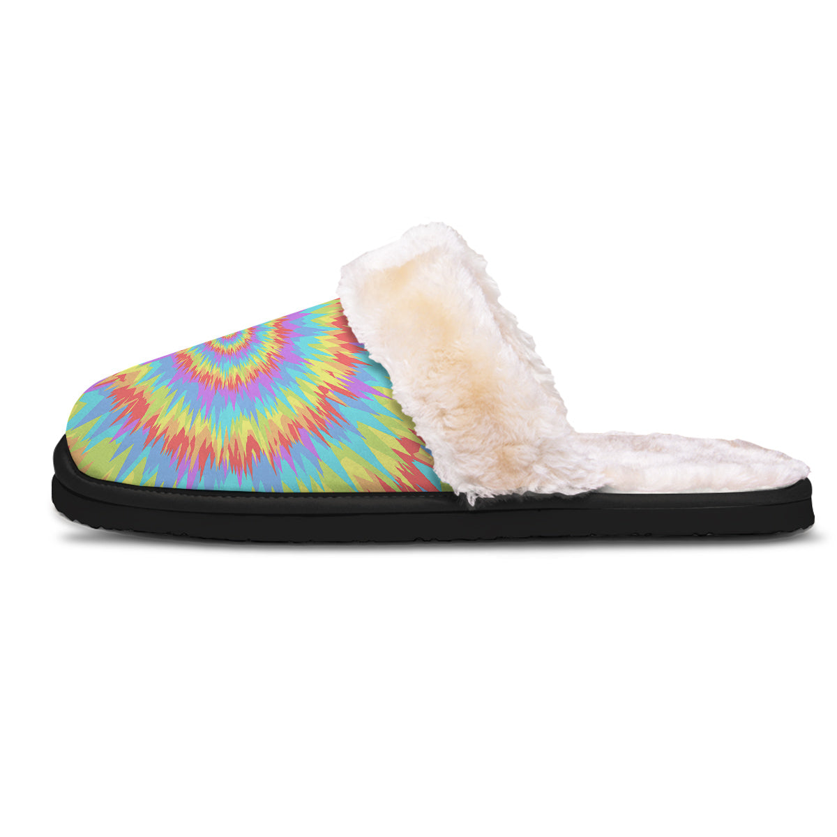 Optical Illusion Colorful Psychedelic Slippers-grizzshop
