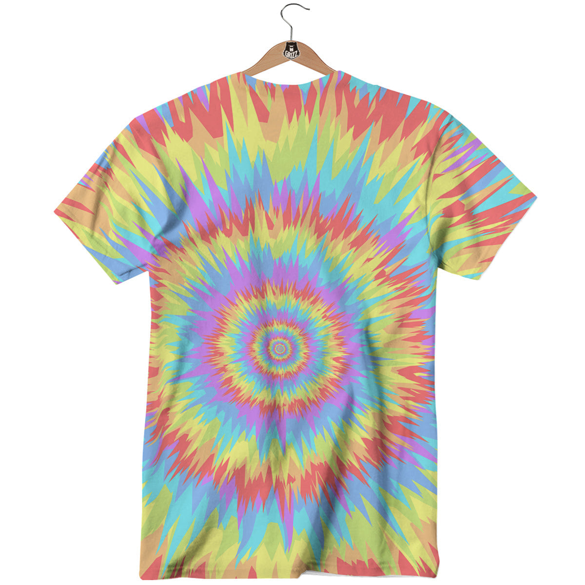 Optical Illusion Colorful Psychedelic T-Shirt-grizzshop