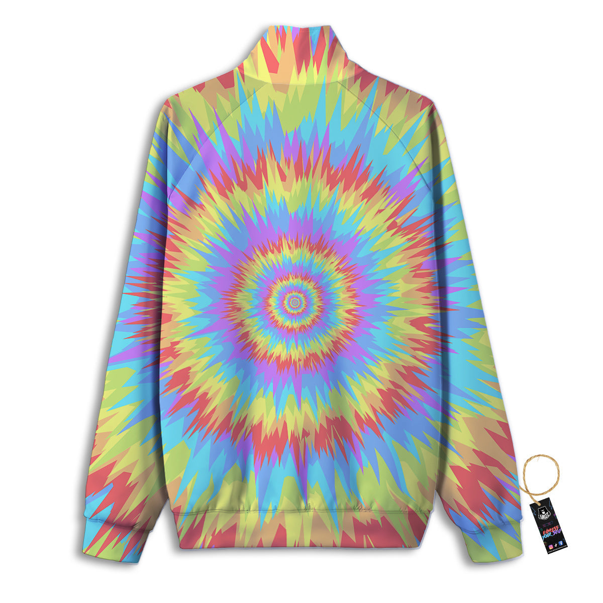 Optical Illusion Colorful Psychedelic Track Jacket-grizzshop