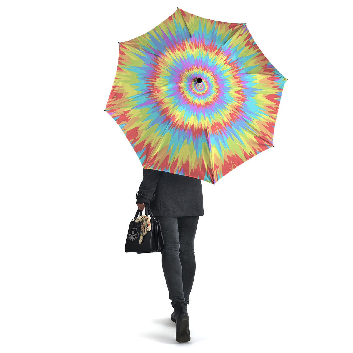 Optical Illusion Colorful Psychedelic Umbrella-grizzshop