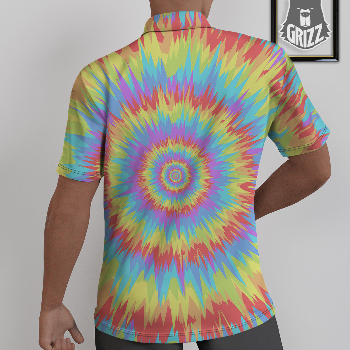 Optical Illusion Colorful Psychedelic Untucked Shirts-grizzshop
