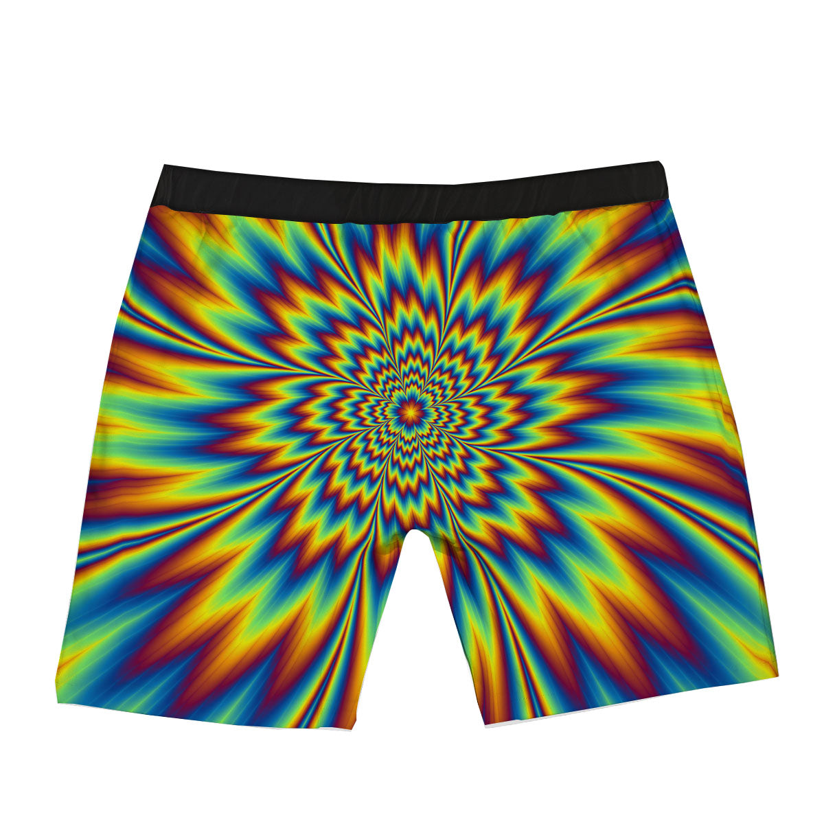 Optical Illusion Neon Psychedelic Boxer Briefs-grizzshop
