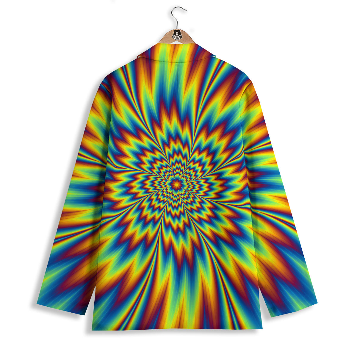 Optical Illusion Neon Psychedelic Women's Blazer-grizzshop