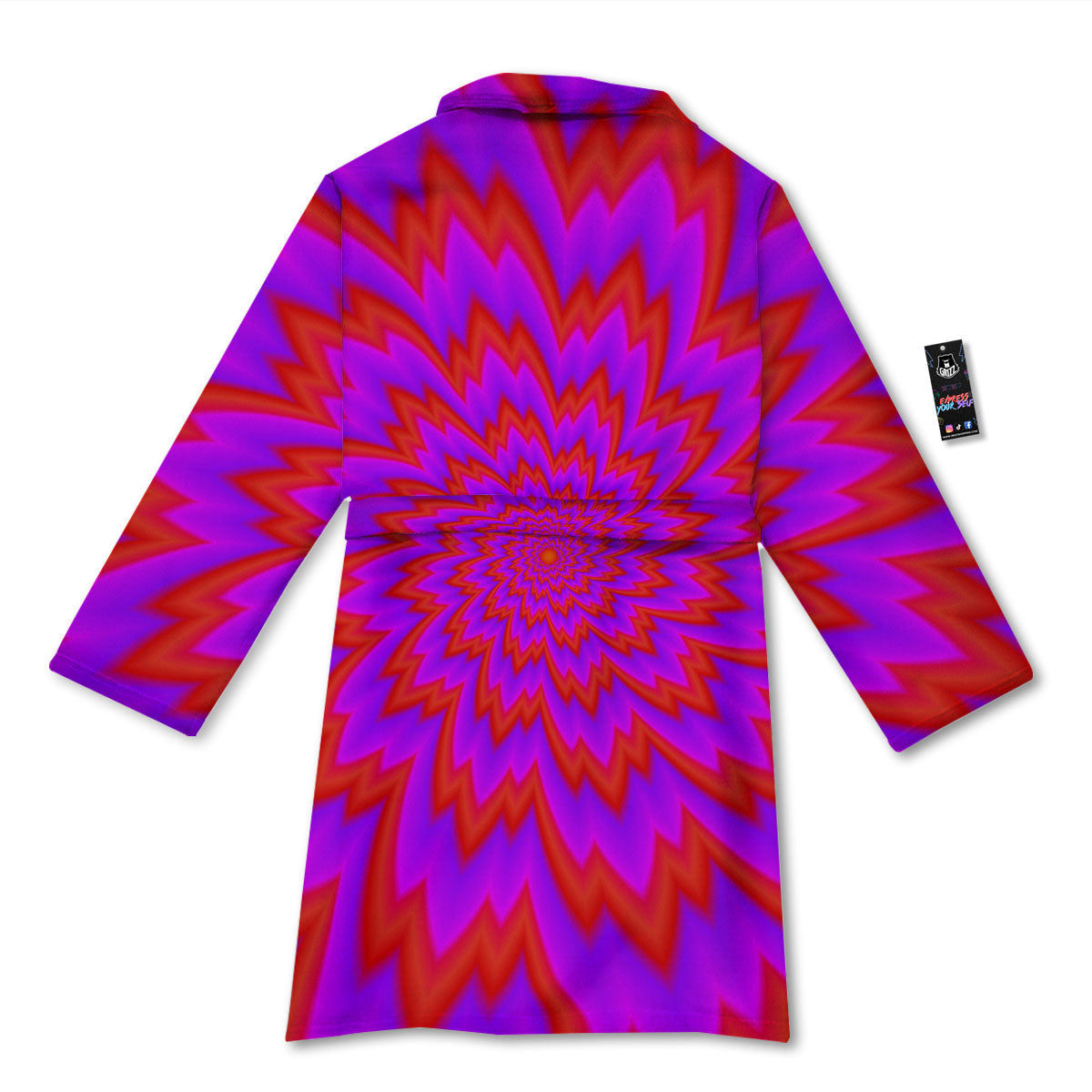 Optical Illusion Spiky Psychedelic Bathrobe-grizzshop