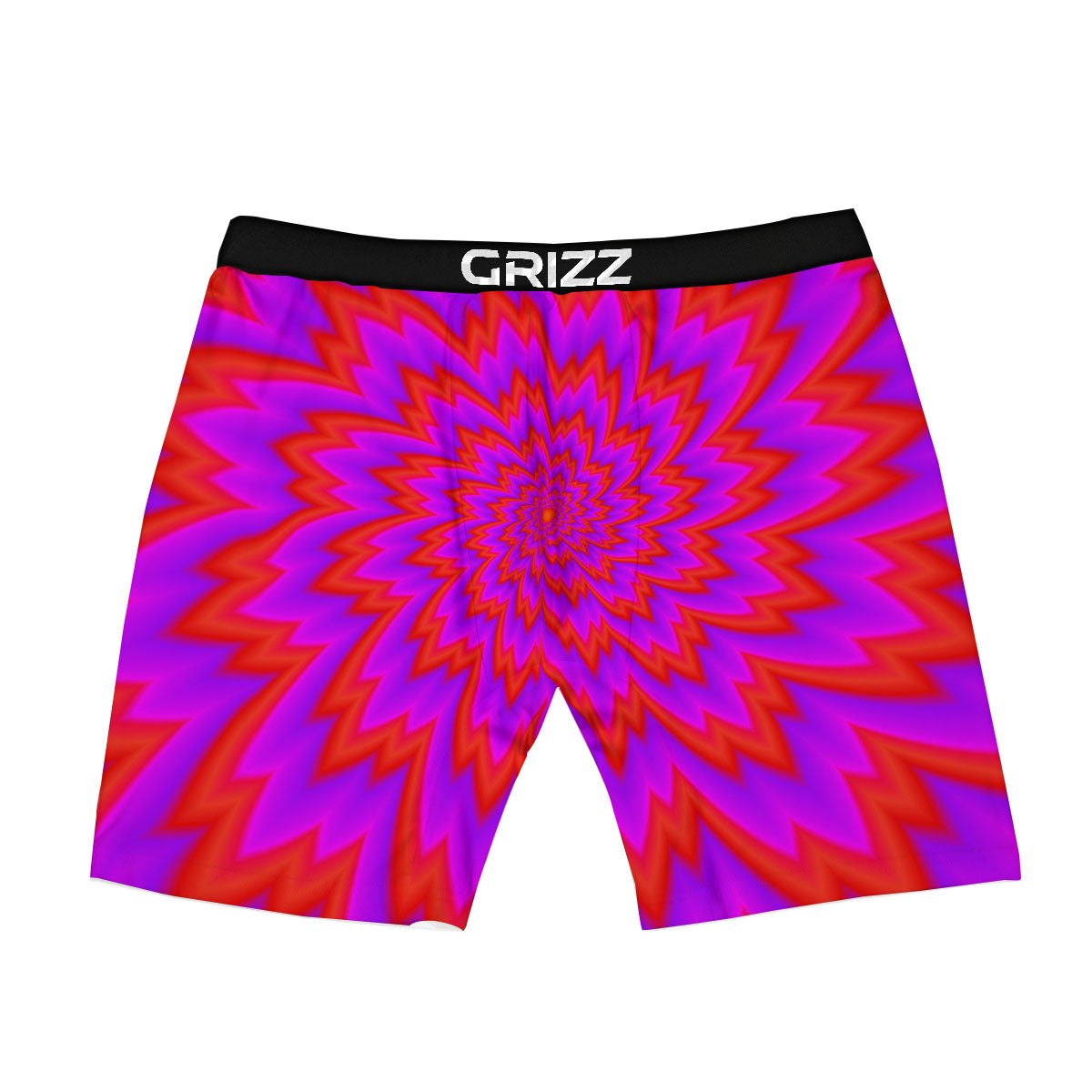 Optical Illusion Spiky Psychedelic Boxer Briefs-grizzshop